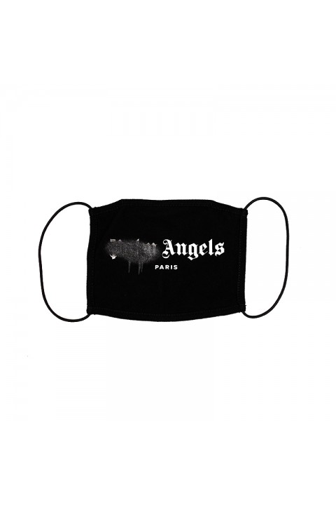 PALM ANGELS Mask Spray Logo Black White